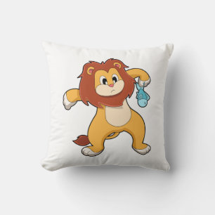 Coussin Lion avec poisson