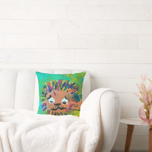 Coussin Lion bébé "Art by Kids" (Canapé)