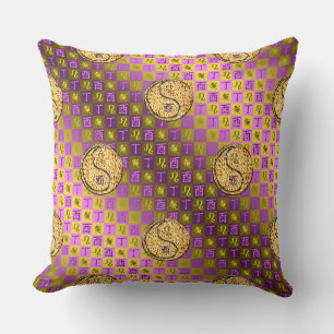 Coussin Lion & Coq de feu