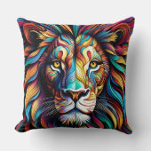 COUSSIN LION CUSHION ABSTRAIT (Recto)