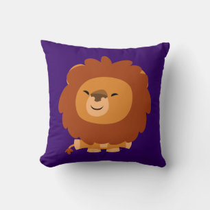 Coussin Lion de Dessin Animé Mignon et Douillet