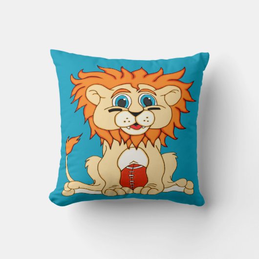 Coussin Lion de football (Recto)
