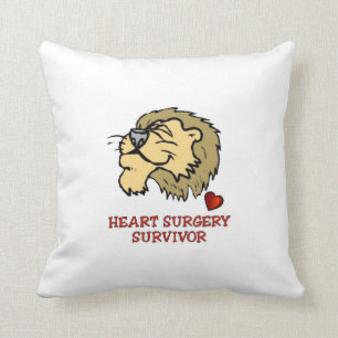 Coussin Lion de survivant de chirurgie cardiaque