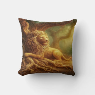 Coussin Lion d'or