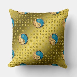 Coussin Lion & Dragon d'eau