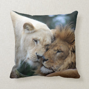 Coussin Lion et lionne