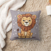 Coussin Lion étoiles de dessin (Couverture)