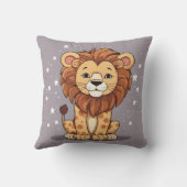 Coussin Lion étoiles de dessin (Verso)
