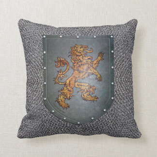 Coussin Lion médiéval de bouclier en métal de Chainmail