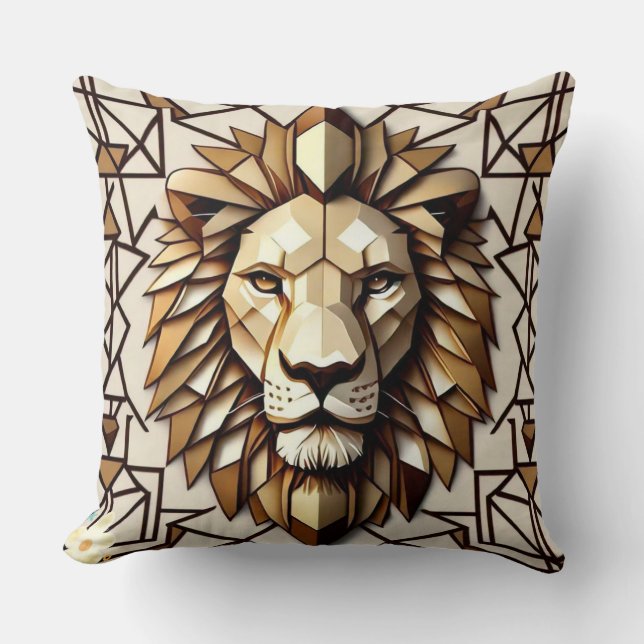 Coussin "Lion Royal" (Recto)