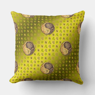 Coussin Lion & Singe Terre