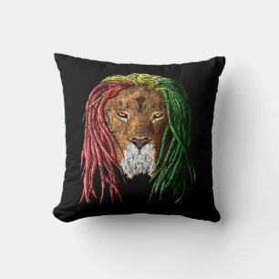 Coussin Lion vintage Rasta Reggae