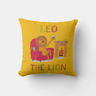 Coussin Lion zodiaque Lion mignon lion