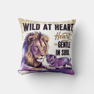 Coussin "Lioness & Cub - Wild Motherhood Art"
