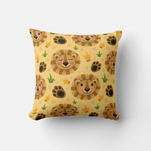 Coussin Lions cutest roi avec pattes (Recto)