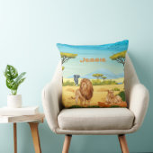 Coussin Lions personnalisés sur la Savannah (Chaise)