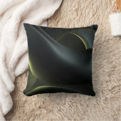 Coussin Liquid Chrome Abstract: Dark Iridescence (Couverture)