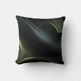 Coussin Liquid Chrome Abstract: Dark Iridescence