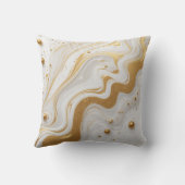 Coussin Liquide blanc avec des gouttes et une brillance do (Verso)