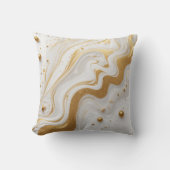 Coussin Liquide blanc avec des gouttes et une brillance do (Recto)