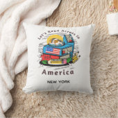 Coussin Lire à travers le hamster d'Amérique (Couverture)