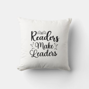 Coussin Lire Lecture Art Lecteurs Font Leaders