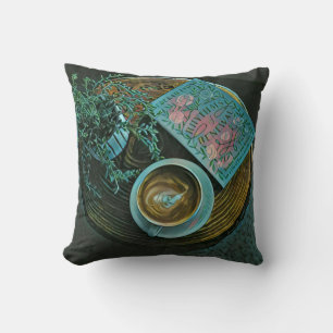 Coussin Lire Livres, Boire Café