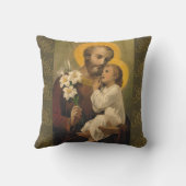 Coussin Lis de Jésus de bébé de St Joseph (Verso)