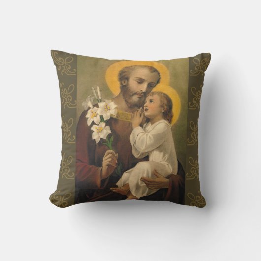 Coussin Lis de Jésus de bébé de St Joseph (Recto)