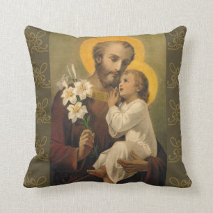 Coussin Lis de Jésus de bébé de St Joseph