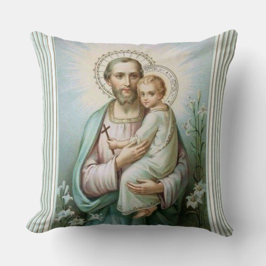 Coussin Lis de Jésus de bébé de St Joseph (Recto)