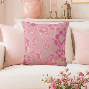 Coussin Lise Rose Tendre 🌸 Élégant Floral