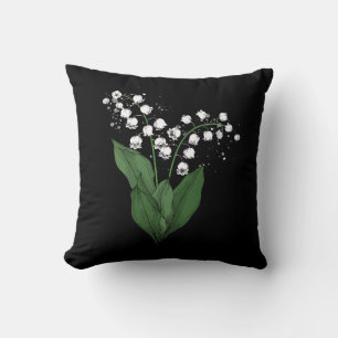 Coussin Lit Blanche De L'Aquarelle Fleur De Vallée