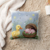 Coussin Lit doux, canard et cochon (Couverture)
