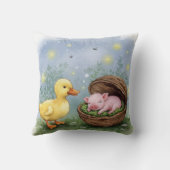 Coussin Lit doux, canard et cochon (Verso)