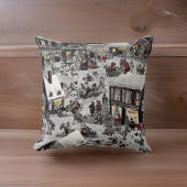 Coussin Little Christmas Village