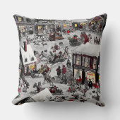 Coussin Little Christmas Village (Recto)