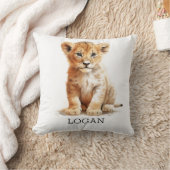 Coussin Little Explorer - Lion Cub personnalisé (Couverture)