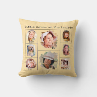 Coussin Little House on the Prairie Ingalls Family