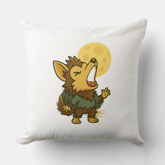 Coussin Little Howling Werewolf (Recto)