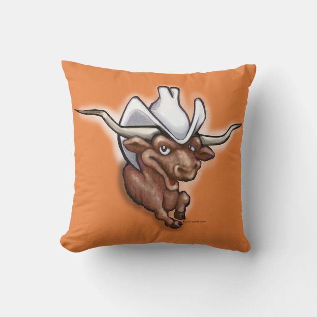 Coussin Little Longhorn (Recto)