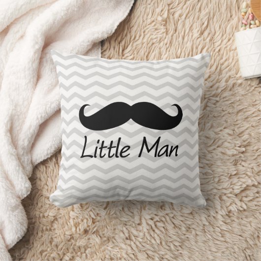 Coussin Little Man Mustache Chevron mignons Garçons (Couverture)