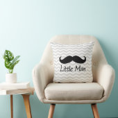 Coussin Little Man Mustache Chevron mignons Garçons (Chaise)