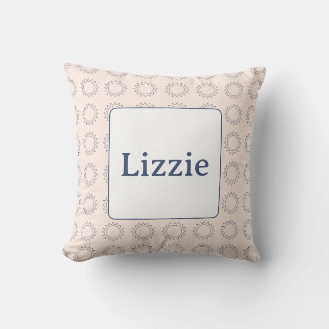 Coussin Little Suns Nom lancer l'oreiller (Recto)