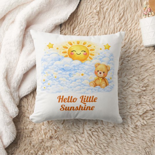 Coussin Little Sunshine Baby Shower Theme Design (Couverture)
