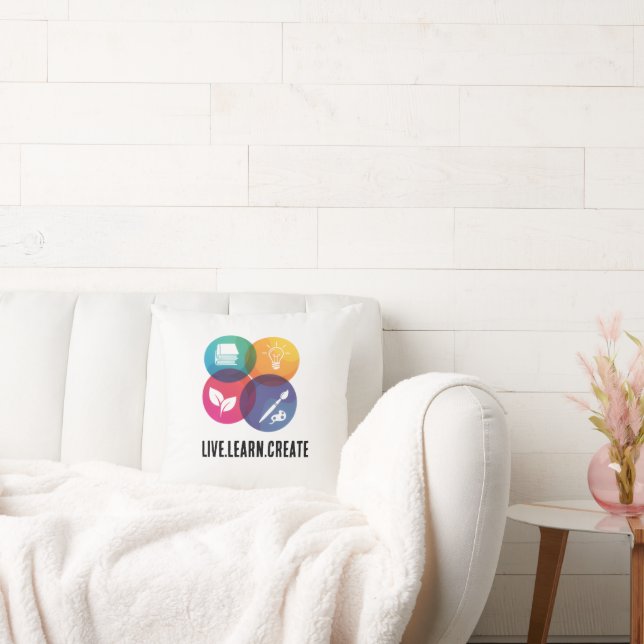 Coussin Live.Learn.Create Thlow Pillow (Canapé)