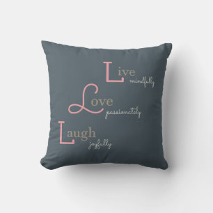 Coussin Live Love Laugh