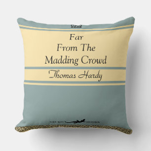 Coussin Livre De Style vintage Loin De La Foule De Madding