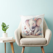Coussin Livre D'Histoire Bois Bébés Éléphant Et Bébé (Chaise)