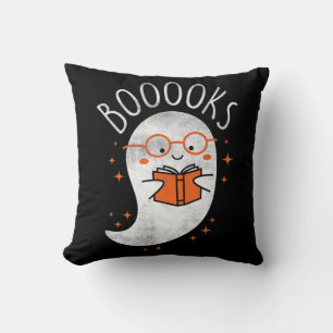 Coussin Livre fantôme amusant Lecture Haut de professeur m